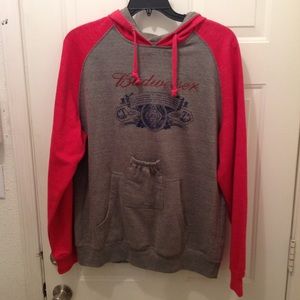 Men's Budweiser hoodie and size large